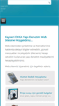 Mobile Screenshot of kayseriyapidenetim.com